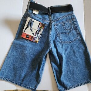 Levi's High Waist Blue Denim Shorts